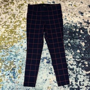 Ann Taylor Loft MP navy & plum pants